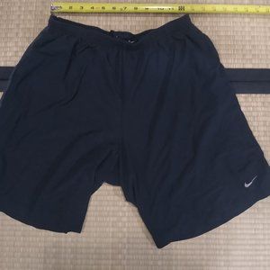 Nike shorts (size large) - black with silver accent